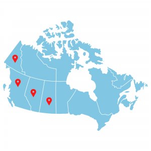 Carte du Canada - réseaux santé de l'Ouest Carte du Canada - réseaux santé de l'Ouest